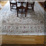 D01. Hand knotted wool rug. 12' x 8'6” - $950